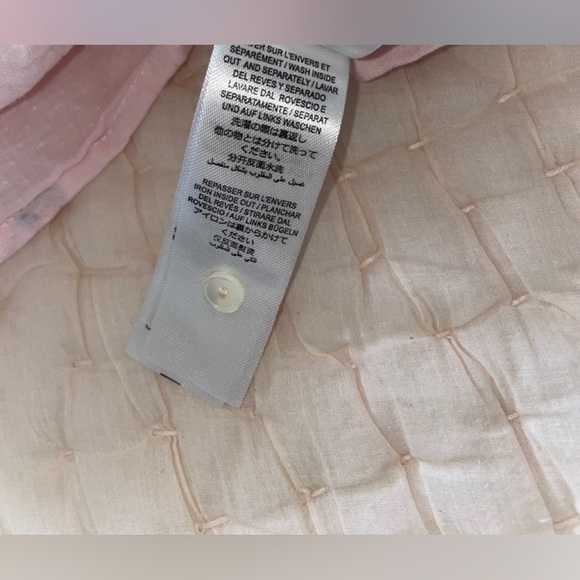 Bonpoint Pink Embroidered Ruffle Blouse - Picture 6 of 9